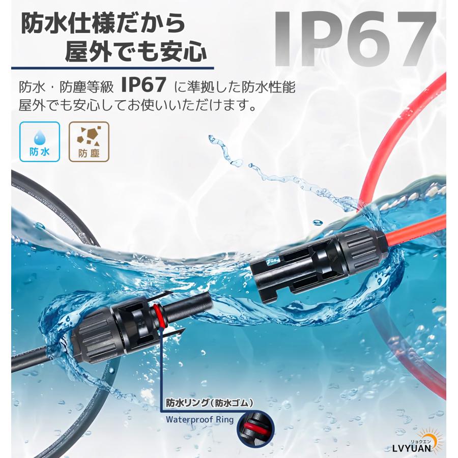 LVYUAN（リョクエン）ソーラーパネル用MC4変換コネクタ : LVYUANストア