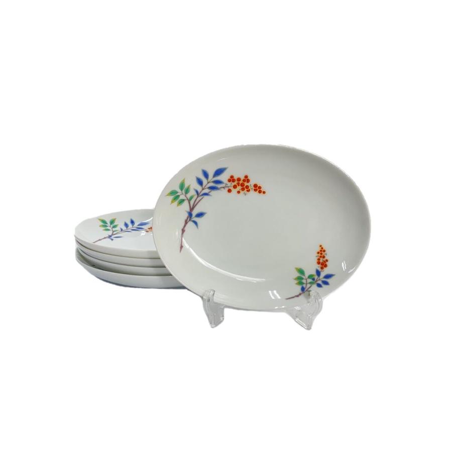 深川製磁◇南天楕円取皿/5点セット/WHT/有田焼 : セカンドストリート