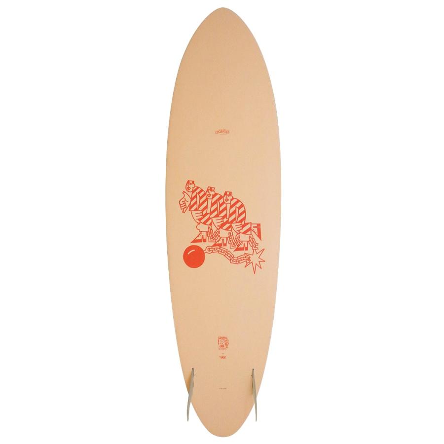 サーフボード ミッドレングス CRIME CA TWIN 7`0 TANGERINE CREAM