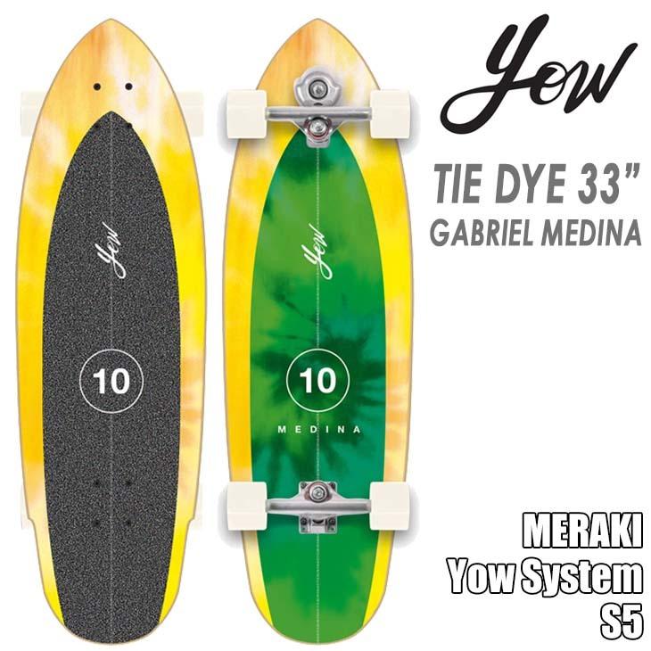 YOW（ヤウ） YOW SURF SKATE スケートボード TIE DYE 33” GABRIEL