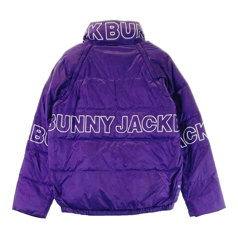JACK BUNNY ジャックバニー 2WAY ダウンジャケット ロゴ パープル系 2