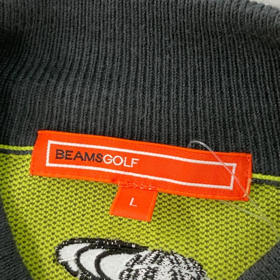 BEAMS GOLF ビームスゴルフ ハイネックニットセーター イエロー系 L