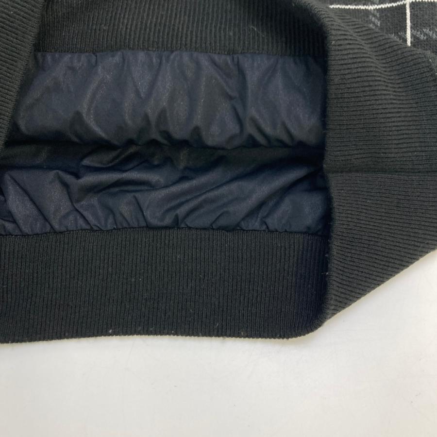 CALLAWAY キャロウェイ 裏地付き ニットセーター チェック柄 ブラック