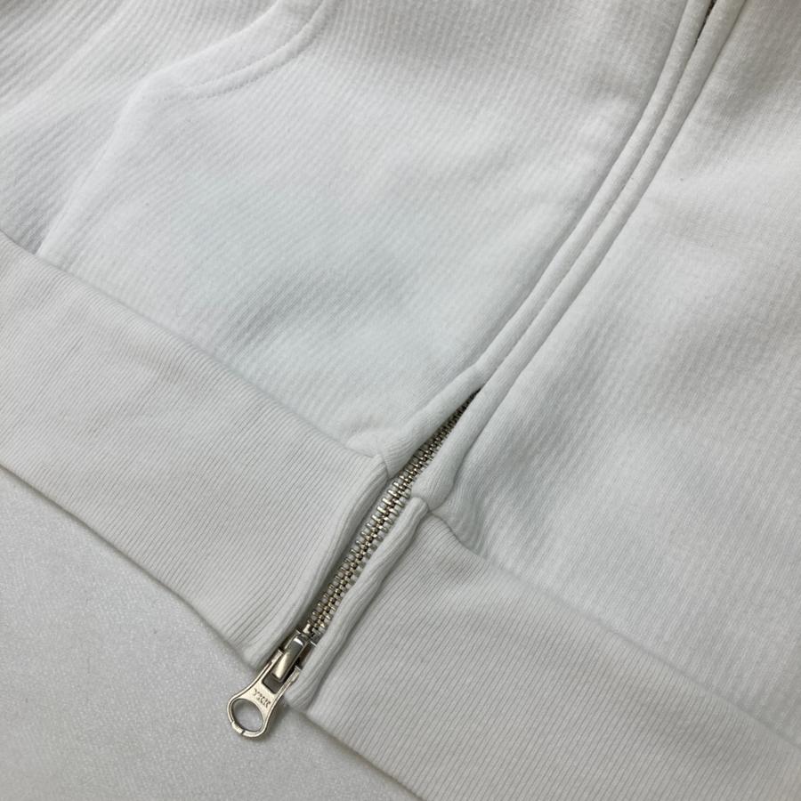 パーリーゲイツ レディース 裏起毛オーバーサイズ 白パーカーサイズ2