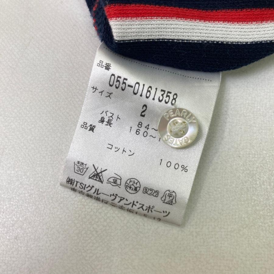 PEARLY GATES（パーリーゲイツ） 長袖シャツ ボタンダウン ストライプ