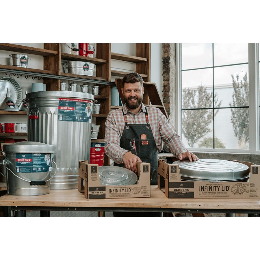 BEHRENS【ベーレンス】31ガロンダストボックス（ふた付き）ゴミ箱