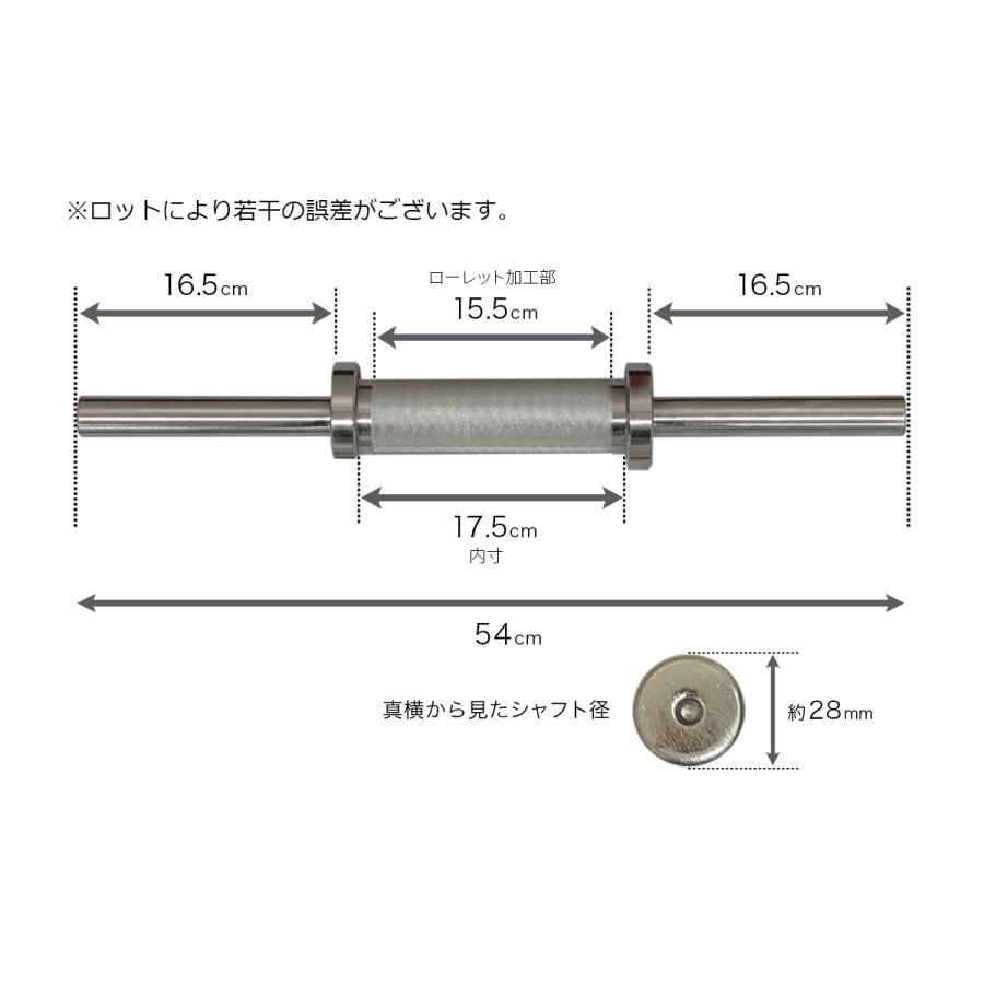 IROTEC（アイロテック） ファットグリップダンベルシャフト 径28mmの