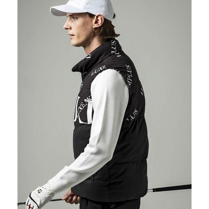 LUXE AKM PLUS リュクスエイケイエムプラス ゴルフ バイカラー総柄中綿