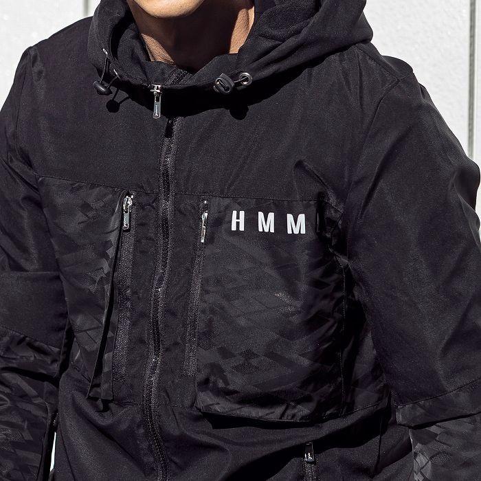 hummel（ヒュンメル） ナイロン コンビ パーカー メンズ アウター