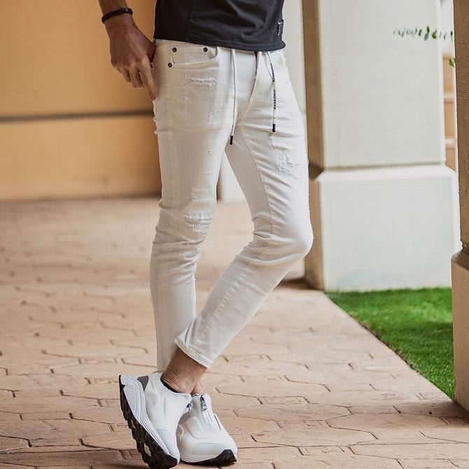 1PIU1UGUALE3 RELAX ウノピゥウノウグァーレトレ アンクル丈 ホワイト