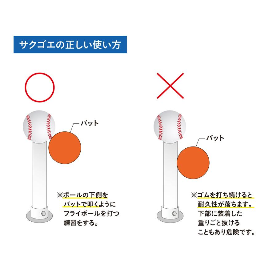 サクゴエ(SAKUGOE) 野球 バッティングティー SAKUGOE X VER.12 (PUT式