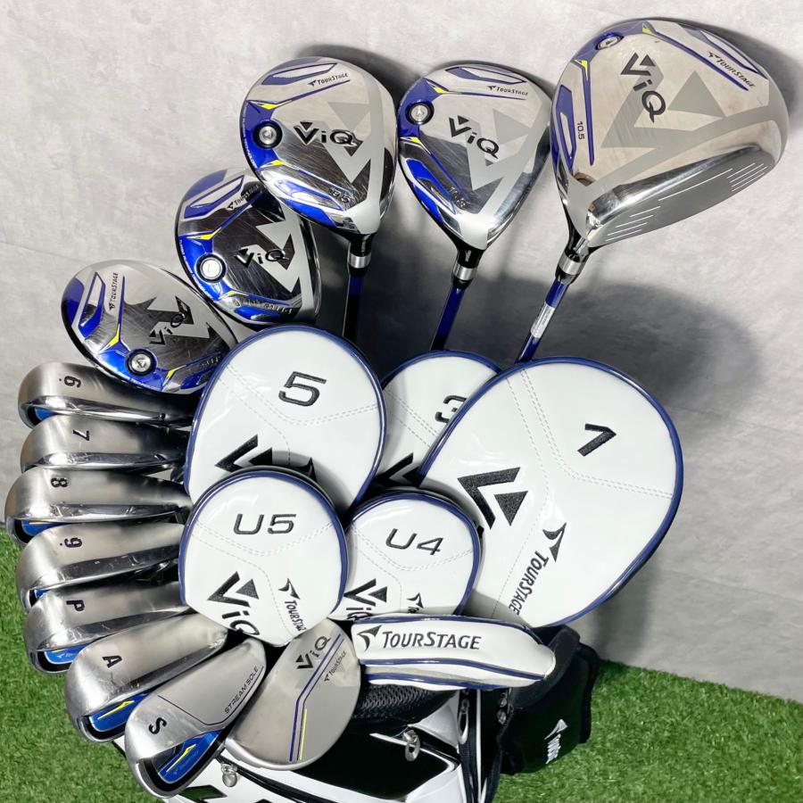 美品】TOURSTAGE ツアーステージ ViQ 現行モデル ゴルフクラブセット