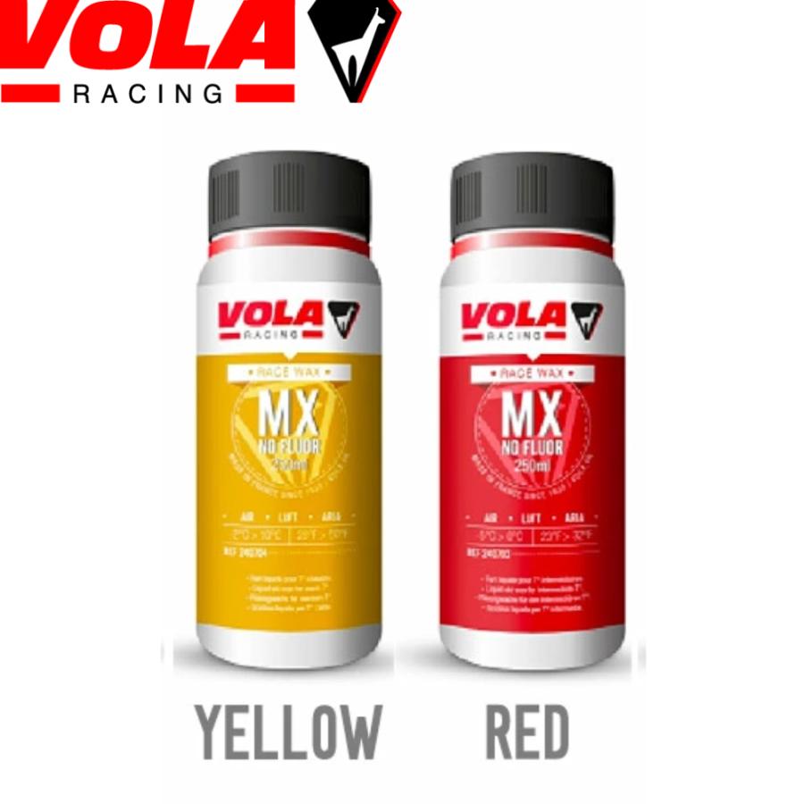 VOLA ボラ 250ml スキー用ワックス WAX 黄 赤 MX NO FLUOR