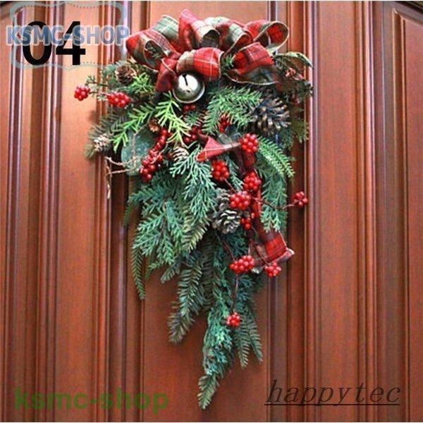 クリスマスリースクリスマススワッグ大きいオーナメントナチュラル