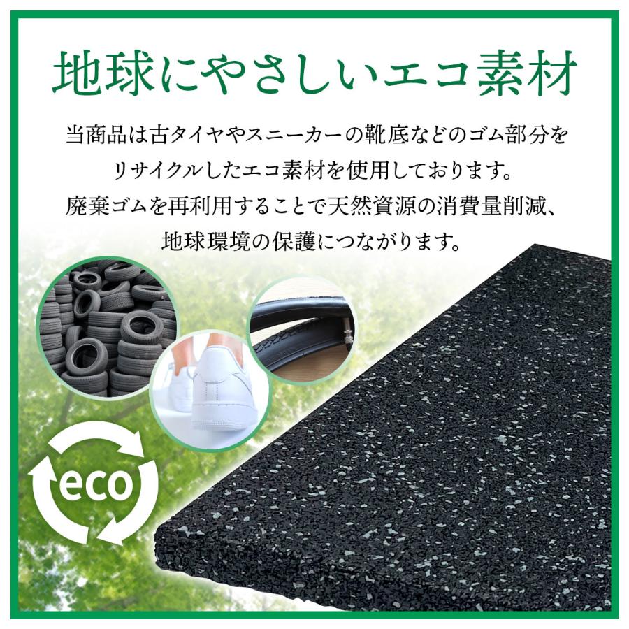 MUSCLE FACTORY ゴムチップマット ジム マット 25mm ゴム フロアマット