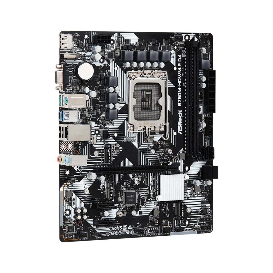 ASRock B760M-HDV/M.2 D4 LGA 1700 DDR4 Micro ATX Motherboard