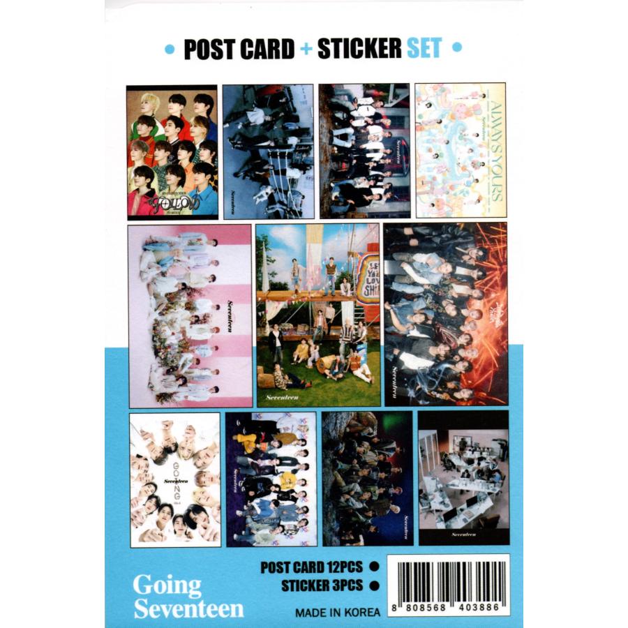 seventeen セブンティーン グッズ ポストカード セット ( 12枚 +