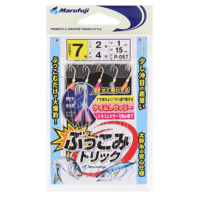 まるふじ ぶっこみトリック 針7号-ハリス2号 P-057 : 釣具のポイント