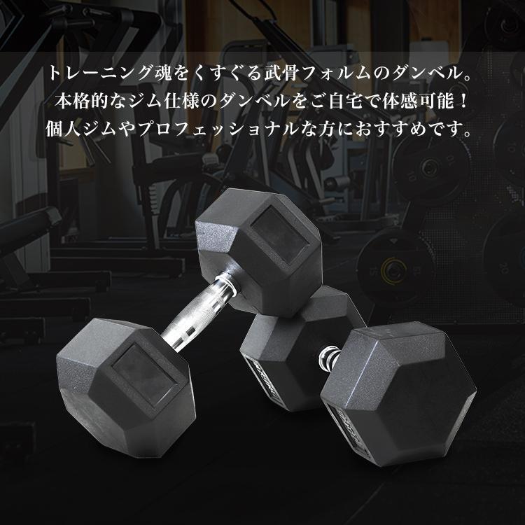ダンベルセット 30kg 2個セット 合計60kg 滑りにくい 鉄アレイ 六角形