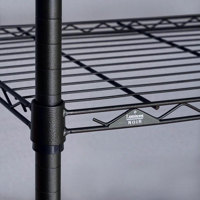 Luminous ルミナス スチールラック ノワール 黒 ラック 幅60 奥行40 4