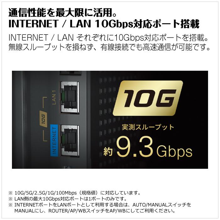 BUFFALO（バッファロー） Wi-Fiルーター Wi-Fi6E 6GHz対応 無線LAN