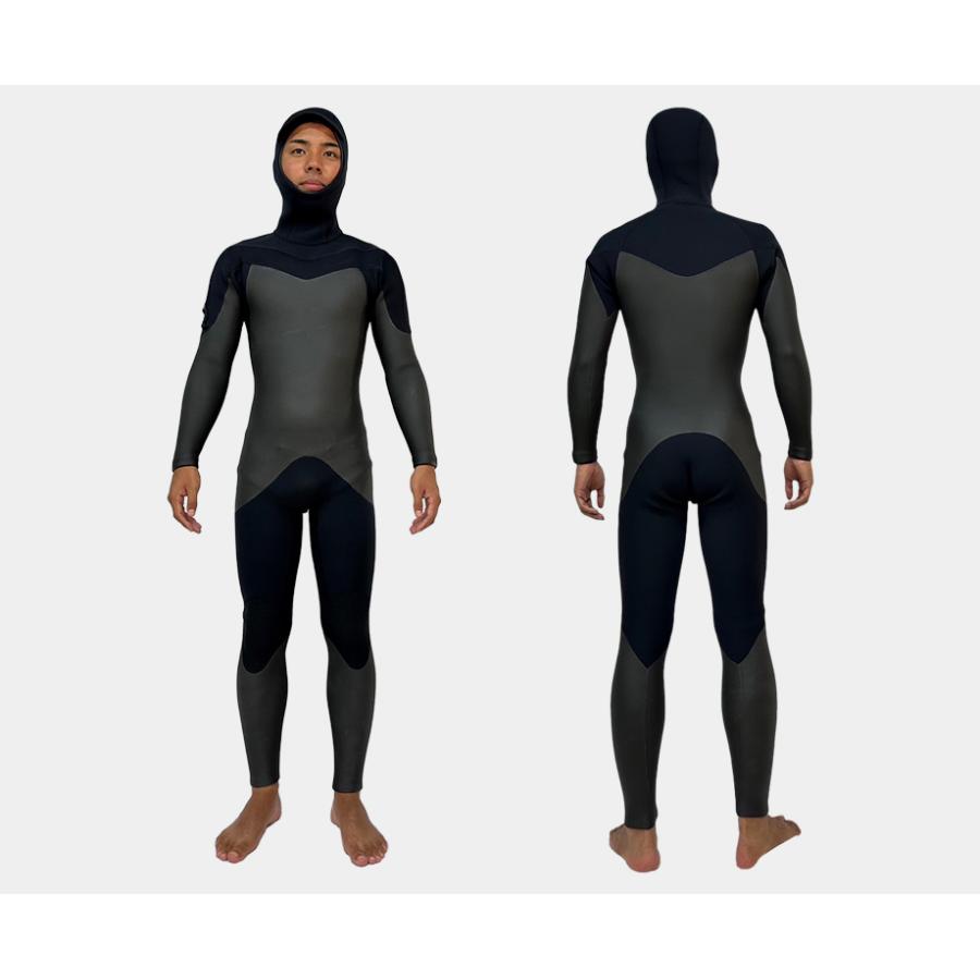 最新モデル フード付きセミドライ 極暖 最強 日本製 ロングチェストZIP