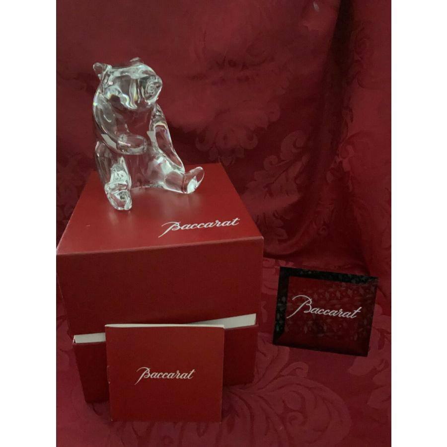 バカラ（Baccarat） 置物 ベア 熊 クリスタル フィギュリン