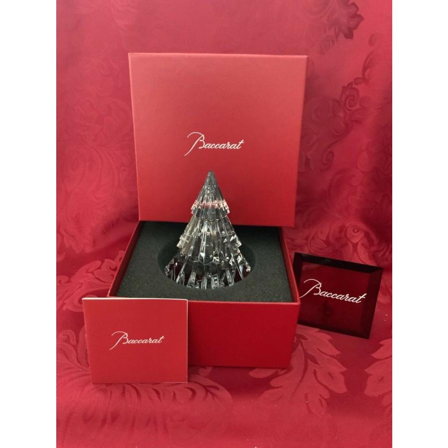 バカラ（Baccarat） 置物 クリスマスツリー ファイアー クリスタル