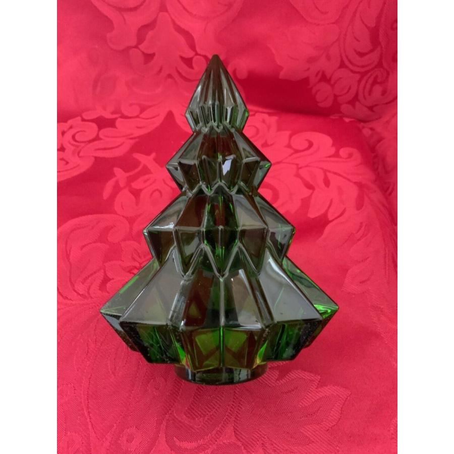バカラ（Baccarat） 置物 クリスマスツリー ファイアー グリーン