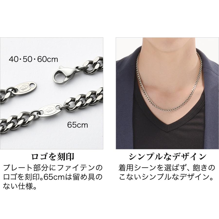 Phiten（ファイテン） チタンチェーンネックレス 50cm【公式