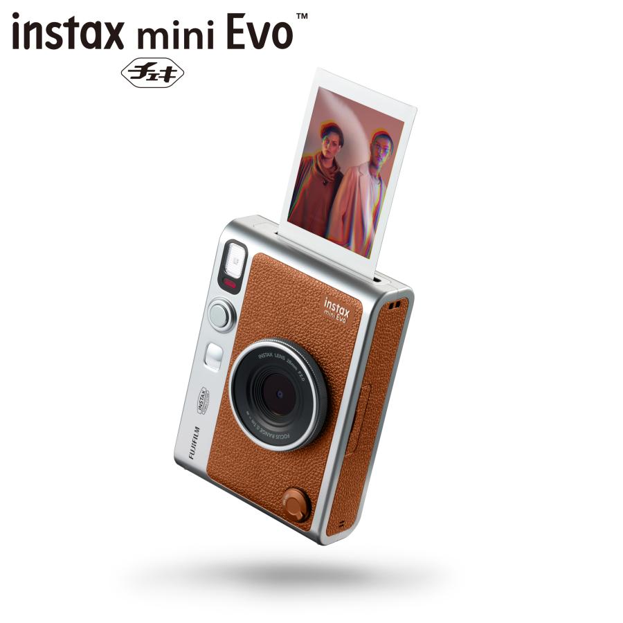 チェキ “チェキ” INSTAX mini Evo BROWN 富士フイルム FUJIFILM