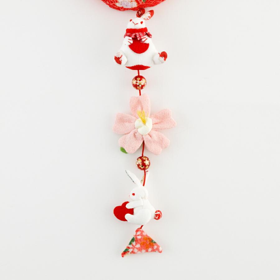 つるし雛 吊るし雛 雛人形 ひな人形 お雛様 ミニうさぎっ子 赤