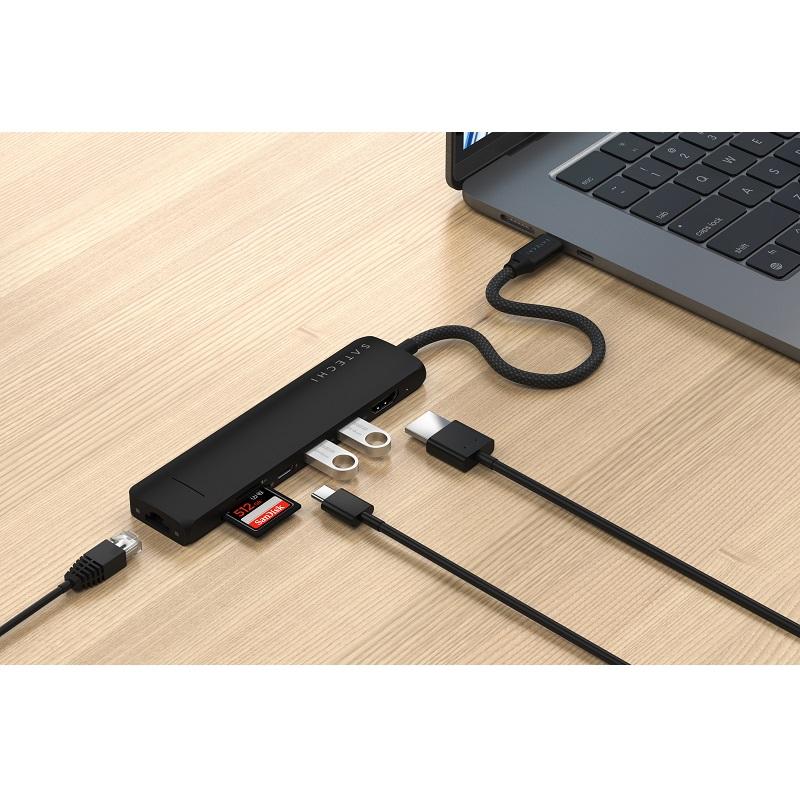SATECHI Satechi 7-in-1 USB-C Slim Multiport Adapter with Ethernet