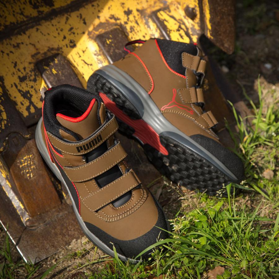 PUMA（プーマ） 安全靴 Rapid Brown Mid ミドルカット セーフティ