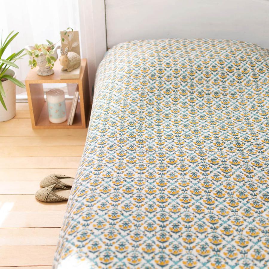 マルチカバー プリント コットン マルチクロス 145cmx225cm ベッド