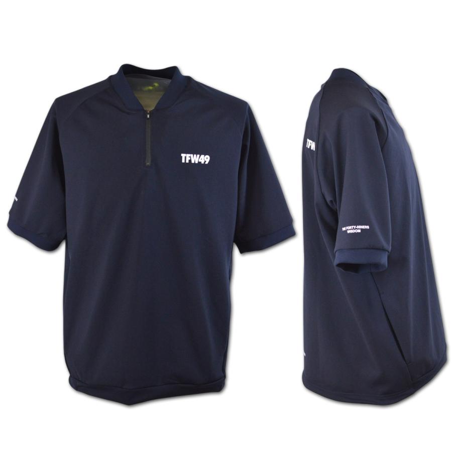 TFW49 半袖プルオーバー ゴルフウェア メンズ HALF ZIP SWEAT 春夏用