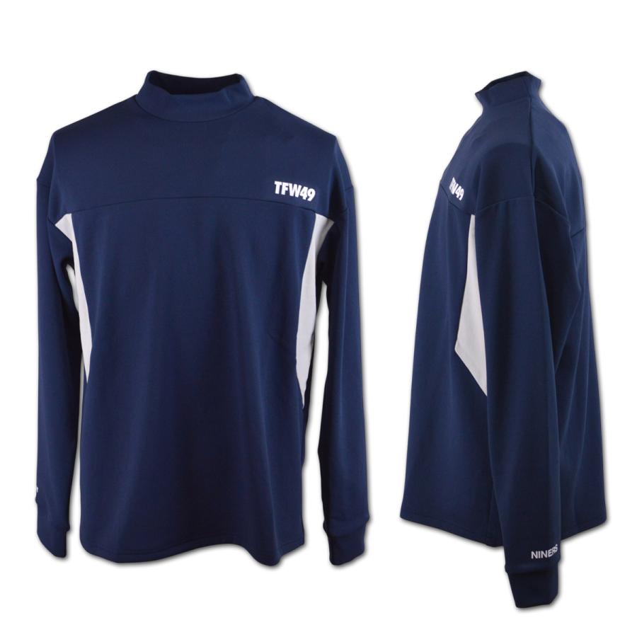 TFW49 長袖ハイネックシャツ ゴルフウェア メンズ モックネック 秋冬用