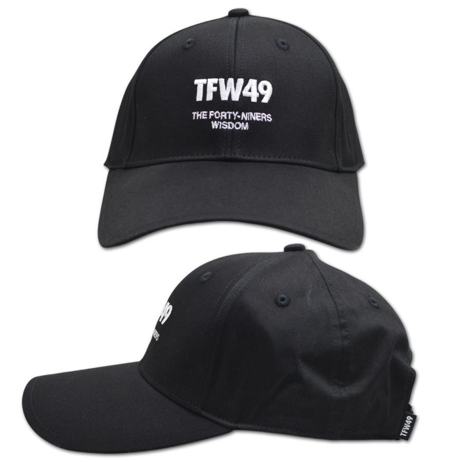 TFW49 キャップ帽子 ゴルフウェア メンズ 黒 白 ベージュ カーブ