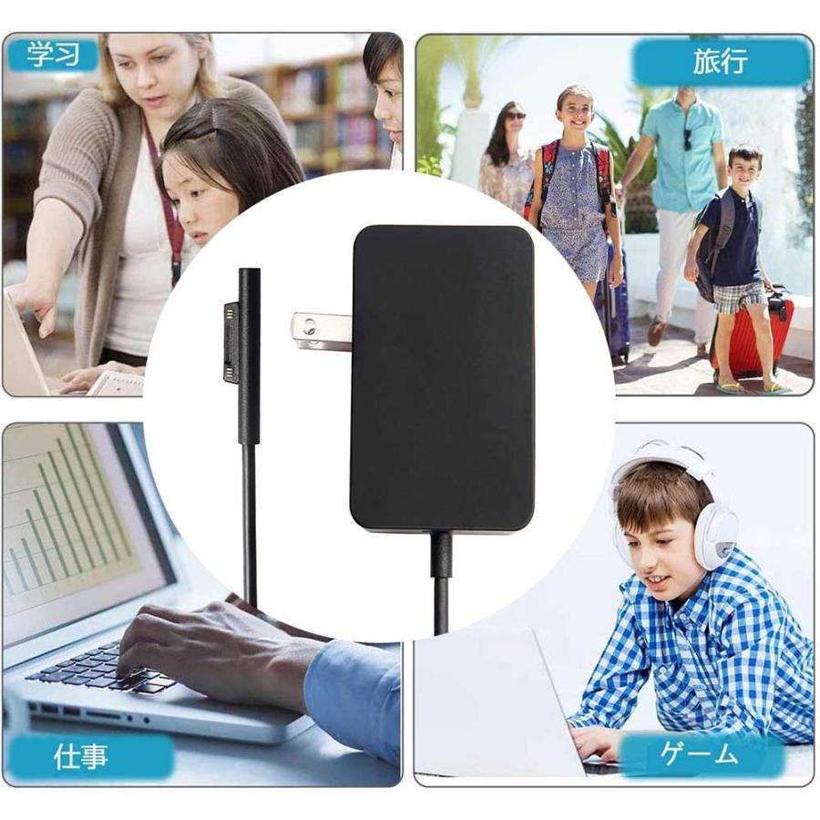 Surface Go 充電器 Microsoft 2 1735 1736 1824 1825 タブレットに対応