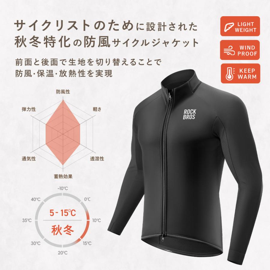 ROCKBROS サイクルウェア セットアップ 上下セット 裏起毛 フリース