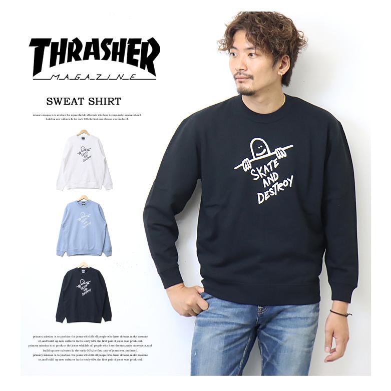 THRASHER（スラッシャー） ゴンズアートロゴ プリント スウェット