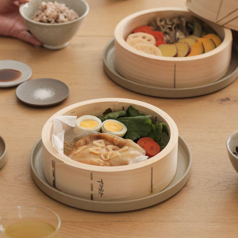 ひのき 中華せいろ 21cm／2段 蓋付き 蒸籠 檜 竹 網代編み 日本製