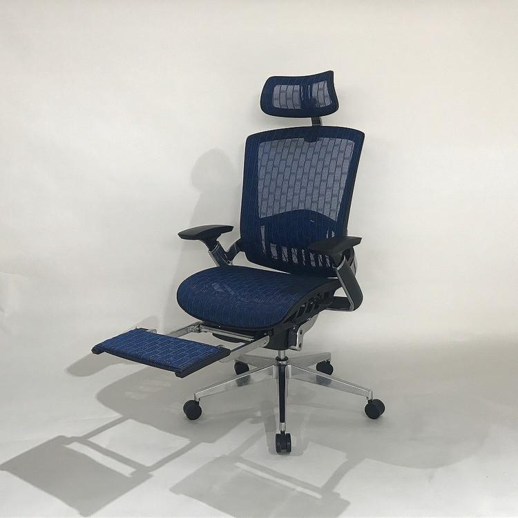オフィスチェア エルゴエアー オットマン付き メッシュバック