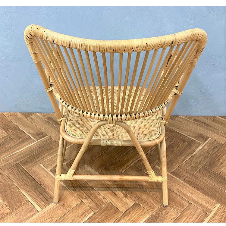 ラタンチェア 1人掛け ハイバック 完成品 定番 1人用 1P チェア 椅子