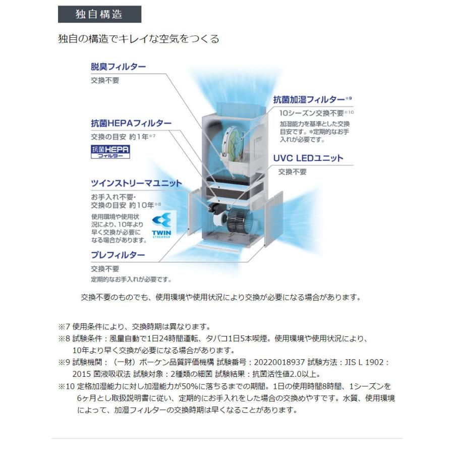 ダイキン 加湿空気清浄機 UVストリーマ空気清浄 ACKB70Y-S シルバー