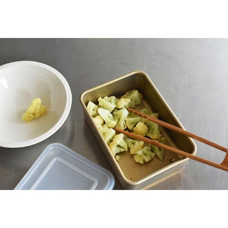 国産 日本製 アルミ角容器5号 A-2591 レトロ 金 ゴールド おしゃれ