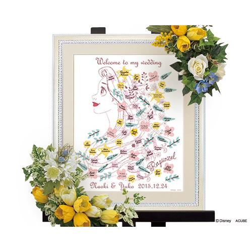 ウェルカムボード ディズニーウェディングツリー ラプンツェル（花飾り