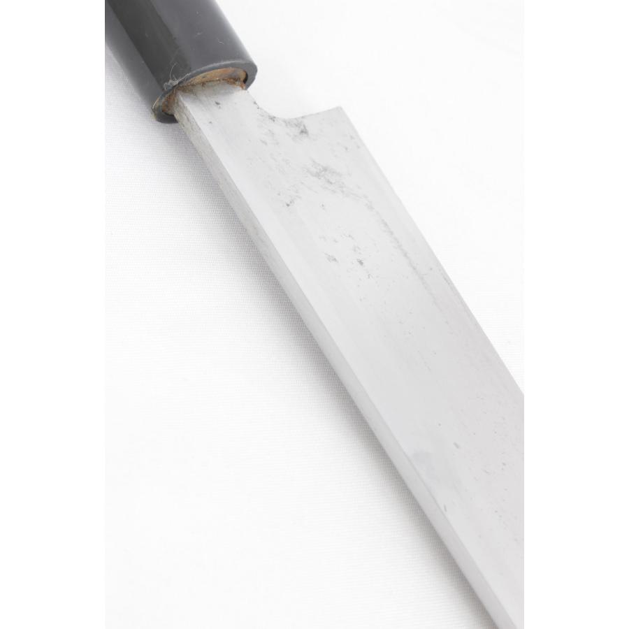 美品】龍千代 特撰 柳包丁 八寸 栗型柄 鞘付 刃渡り約240mm 柳刃 和