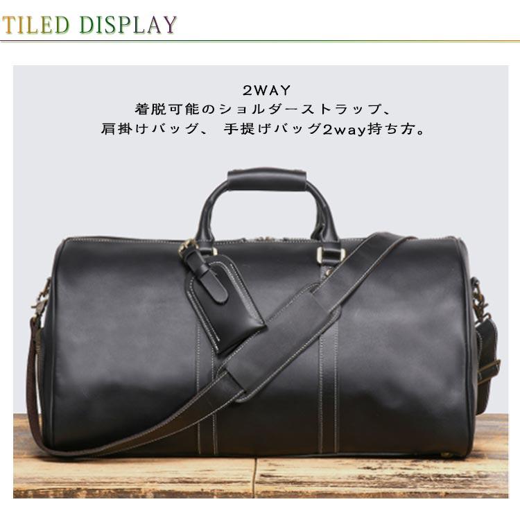 ゴルフバッグ 牛革 ボストンバッグ シューズ収納 レザー レザーバッグ