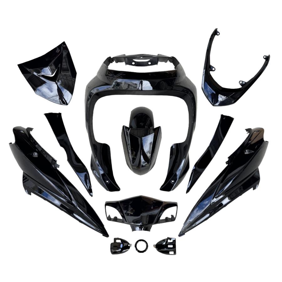 シグナスX SE44J 2型 28S 外装 カウル 12点セット 艶あり黒 ブラック